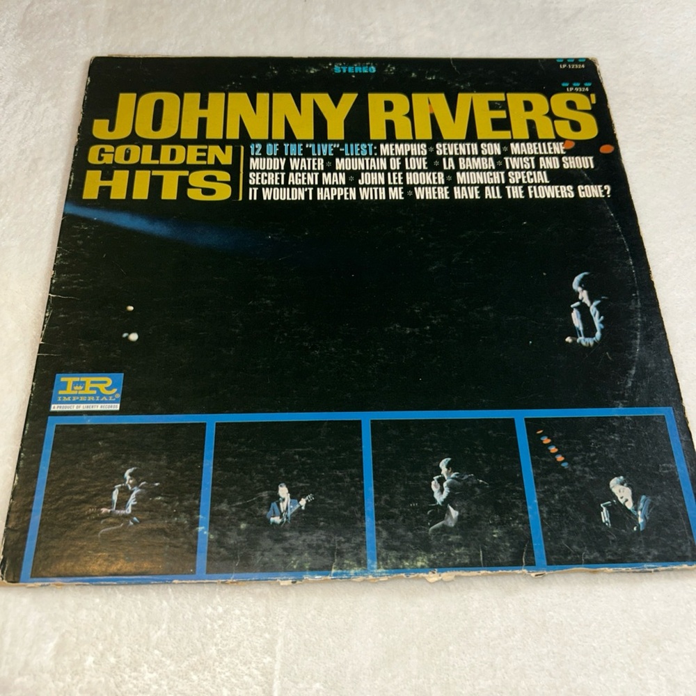 **6/$20** Johnny Rivers Golden Hits LP 9324 Vinyl 1966 Liberty Records